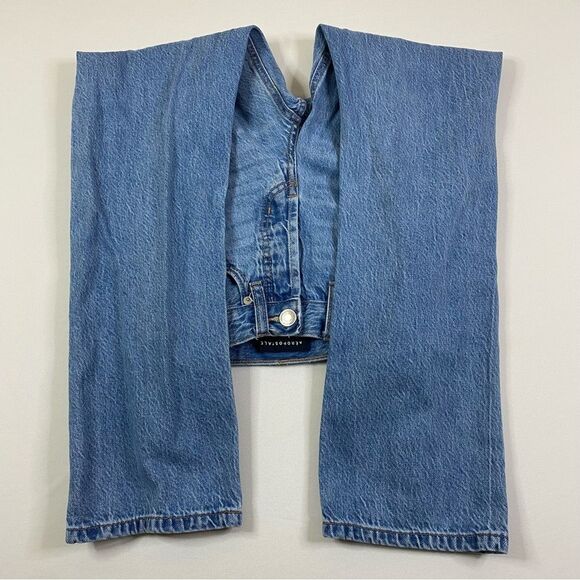 Aeropostale 90's Baggy Jeans Women's 000 Distressed Light Denim‎ High Waist Y2K - Picture 11 of 11